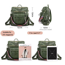 Load image into Gallery viewer, Women&#39;s Fashion Backpack Purses Multipurpose Design Convertible Satchel Handbags and Shoulder Bag PU Leather Travel bag