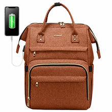 Load image into Gallery viewer, Laptop Backpack Women Teacher Backpack Nurse Bags, 15.6 Inch Womens Work Backpack Purse Waterproof Anti-theft Travel Back Pack with USB Charging Port (Grey)