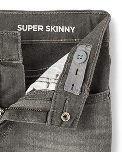Boys Stretch Super Skinny Jeans, Black Wash/Dk Gray Wash/Raw Vintage 3 Pack,