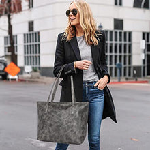 Load image into Gallery viewer, Montana West Large Leather Tote Bags for Women Top Handle Shoulder Bag Satchel Hobo Purses and Handbags (EDC Khaki)