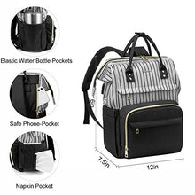 Load image into Gallery viewer, Laptop Backpack Women Teacher Backpack Nurse Bags, 15.6 Inch Womens Work Backpack Purse Waterproof Anti-theft Travel Back Pack with USB Charging Port (Grey)