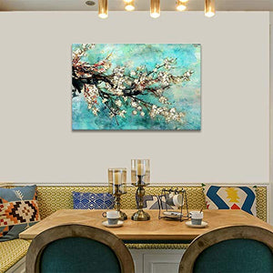 Wall Art for Bathroom, Yellow Daisy Flower Painting Print on Canvas for Spa Office Living Dining Room Over the Master Bedroom Wall Decoration Modern Canvas Prints and Posters Artwork Floral in Bottle