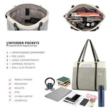 Load image into Gallery viewer, Women&#39;s Work Bag with Laptop Compartment Zipper Pockets Teacher Totes Purse
