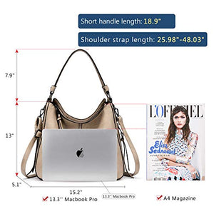 Handbags for Women Large Designer Ladies Hobo bag Bucket Purse Faux Leather