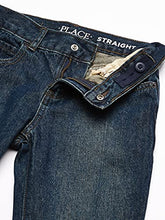 Load image into Gallery viewer, Boys Basic Straight Leg Jeans, Carbon Wash,