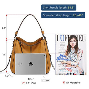 Handbags for Women Large Designer Ladies Hobo bag Bucket Purse Faux Leather