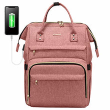 Load image into Gallery viewer, Laptop Backpack Women Teacher Backpack Nurse Bags, 15.6 Inch Womens Work Backpack Purse Waterproof Anti-theft Travel Back Pack with USB Charging Port (Grey)