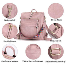 Load image into Gallery viewer, Women&#39;s Fashion Backpack Purses Multipurpose Design Convertible Satchel Handbags and Shoulder Bag PU Leather Travel bag