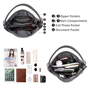Handbags for Women Large Designer Ladies Hobo bag Bucket Purse Faux Leather