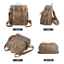Load image into Gallery viewer, Women&#39;s Fashion Backpack Purses Multipurpose Design Convertible Satchel Handbags and Shoulder Bag PU Leather Travel bag