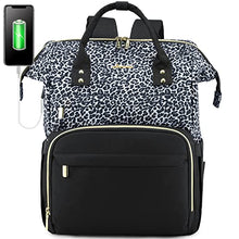 Load image into Gallery viewer, Laptop Backpack Women Teacher Backpack Nurse Bags, 15.6 Inch Womens Work Backpack Purse Waterproof Anti-theft Travel Back Pack with USB Charging Port (Grey)