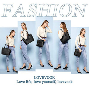 Handbags for Women Shoulder Bags Tote Satchel Hobo 3pcs Purse Set Pearlescent-Khaki