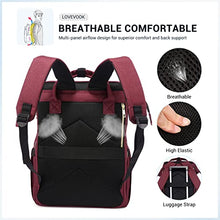 Load image into Gallery viewer, Laptop Backpack Women Teacher Backpack Nurse Bags, 15.6 Inch Womens Work Backpack Purse Waterproof Anti-theft Travel Back Pack with USB Charging Port (Grey)