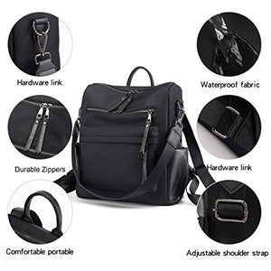Women's Fashion Backpack Purses Multipurpose Design Convertible Satchel Handbags and Shoulder Bag PU Leather Travel bag