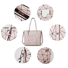 Load image into Gallery viewer, Women Fashion Handbags Tote Bag Shoulder Bag Top Handle Satchel Purse Set 4pcs (Beige)