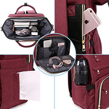 Load image into Gallery viewer, Laptop Backpack Women Teacher Backpack Nurse Bags, 15.6 Inch Womens Work Backpack Purse Waterproof Anti-theft Travel Back Pack with USB Charging Port (Grey)