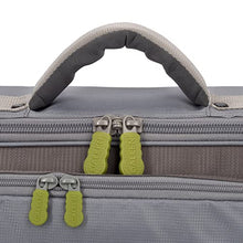 Load image into Gallery viewer, Cottonwood Fly Fishing Rod &amp; Gear Bag Case, Fits 4-Piece, 9.5-Foot Fishing Rods, Heavy-Duty Honeycomb Frame, 1674 CU in / 27 L, Gray/Lime 6379