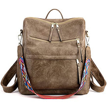 Load image into Gallery viewer, Women&#39;s Fashion Backpack Purses Multipurpose Design Convertible Satchel Handbags and Shoulder Bag PU Leather Travel bag