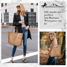 Load image into Gallery viewer, Montana West Large Leather Tote Bags for Women Top Handle Shoulder Bag Satchel Hobo Purses and Handbags (EDC Khaki)