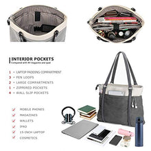Load image into Gallery viewer, Women&#39;s Work Bag with Laptop Compartment Zipper Pockets Teacher Totes Purse