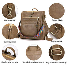 Load image into Gallery viewer, Women&#39;s Fashion Backpack Purses Multipurpose Design Convertible Satchel Handbags and Shoulder Bag PU Leather Travel bag
