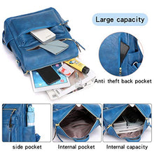 Load image into Gallery viewer, Women&#39;s Fashion Backpack Purses Multipurpose Design Convertible Satchel Handbags and Shoulder Bag PU Leather Travel bag