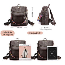 Load image into Gallery viewer, Women&#39;s Fashion Backpack Purses Multipurpose Design Convertible Satchel Handbags and Shoulder Bag PU Leather Travel bag