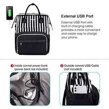 Load image into Gallery viewer, Laptop Backpack Women Teacher Backpack Nurse Bags, 15.6 Inch Womens Work Backpack Purse Waterproof Anti-theft Travel Back Pack with USB Charging Port (Grey)