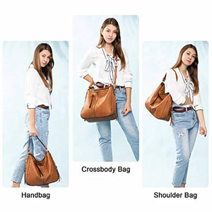 Handbags for Women Large Designer Ladies Hobo bag Bucket Purse Faux Leather