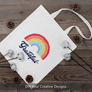 TOPDesign 5 | 12 | 24 | 48 | 192 Pack Economical Cotton Tote Bag, Lightweight Medium Reusable Grocery Shopping Cloth Bags, Suitable for DIY, Advertising, Promotion, Gift, Giveaway, Activity (5-Pack)