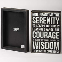 Load image into Gallery viewer, Primitives by Kathy Classic Box Sign, 8 x 12-Inches, Serenity Prayer