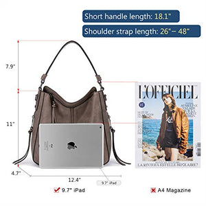 Handbags for Women Large Designer Ladies Hobo bag Bucket Purse Faux Leather