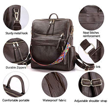 Load image into Gallery viewer, Women&#39;s Fashion Backpack Purses Multipurpose Design Convertible Satchel Handbags and Shoulder Bag PU Leather Travel bag
