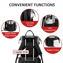 Load image into Gallery viewer, Laptop Backpack Women Teacher Backpack Nurse Bags, 15.6 Inch Womens Work Backpack Purse Waterproof Anti-theft Travel Back Pack with USB Charging Port (Grey)