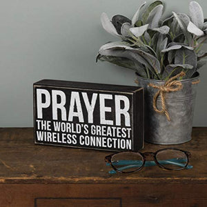 Primitives by Kathy Classic Box Sign, 8 x 12-Inches, Serenity Prayer