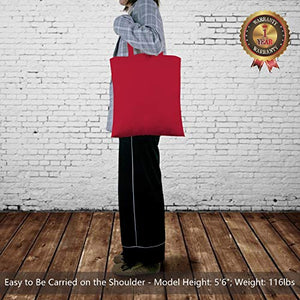 TOPDesign 5 | 12 | 24 | 48 | 192 Pack Economical Cotton Tote Bag, Lightweight Medium Reusable Grocery Shopping Cloth Bags, Suitable for DIY, Advertising, Promotion, Gift, Giveaway, Activity (5-Pack)