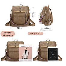 Load image into Gallery viewer, Women&#39;s Fashion Backpack Purses Multipurpose Design Convertible Satchel Handbags and Shoulder Bag PU Leather Travel bag