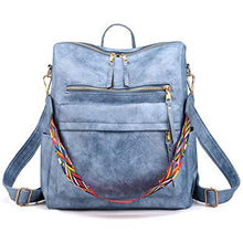 Load image into Gallery viewer, Women&#39;s Fashion Backpack Purses Multipurpose Design Convertible Satchel Handbags and Shoulder Bag PU Leather Travel bag