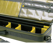 Load image into Gallery viewer, Cottonwood Fly Fishing Rod &amp; Gear Bag Case, Fits 4-Piece, 9.5-Foot Fishing Rods, Heavy-Duty Honeycomb Frame, 1674 CU in / 27 L, Gray/Lime 6379
