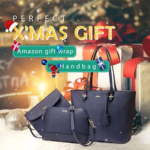Handbags for Women Shoulder Bags Tote Satchel Hobo 3pcs Purse Set Pearlescent-Khaki
