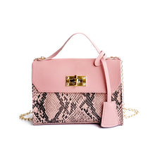 Load image into Gallery viewer, Serpentine Handbags For Women 2021 New Soft PU Shoulder Bags Female Small Square Messenger Bags Ladies Travel Chain Crossbody