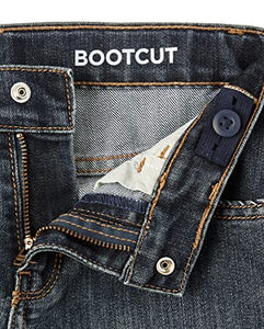 Boys Basic Bootcut Jeans, Dk Juptier,