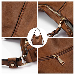 Handbags for Women Large Designer Ladies Hobo bag Bucket Purse Faux Leather
