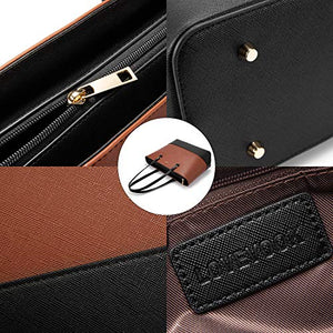 Handbags for Women Shoulder Bags Tote Satchel Hobo 3pcs Purse Set Pearlescent-Khaki