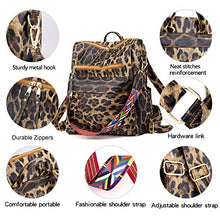 Load image into Gallery viewer, Women&#39;s Fashion Backpack Purses Multipurpose Design Convertible Satchel Handbags and Shoulder Bag PU Leather Travel bag