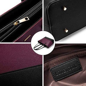 Handbags for Women Shoulder Bags Tote Satchel Hobo 3pcs Purse Set Pearlescent-Khaki