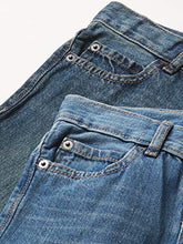 Load image into Gallery viewer, Boys Basic Straight Leg Jeans, Dk Rinse Wash,