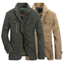 Load image into Gallery viewer, Autumn Cotton Multi Pockets Single-breasted Casual Blazers