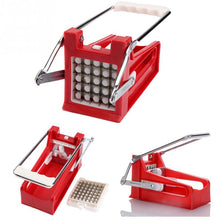 Load image into Gallery viewer, kitchen gadgets 2 Blades Potato Cutter Chopper Stainless French Fries Slicer for kitchen cortador de vegetales Home Kitchen Tool
