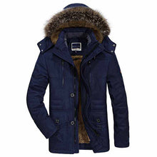 Load image into Gallery viewer, Winter Velvet Plus Thick Warm Windproof Waterproof Hooded Outdoor Jacket Parka